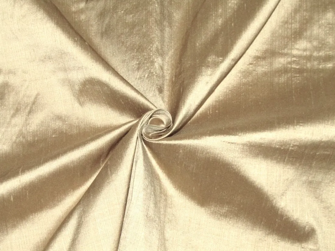 100% Pure silk dupion FABRIC CREAM COLOR 108" wide DUP362[4]