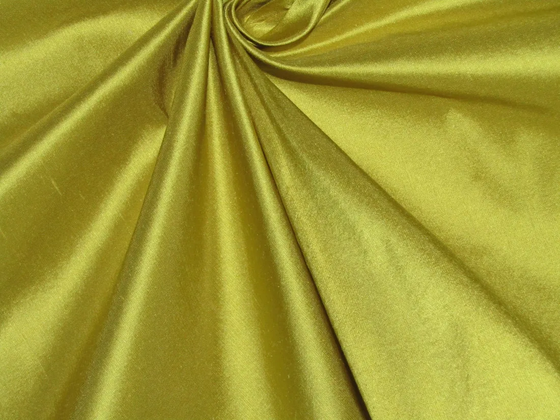 100% Pure silk dupion fabric golden mustard color 54" wide DUP287