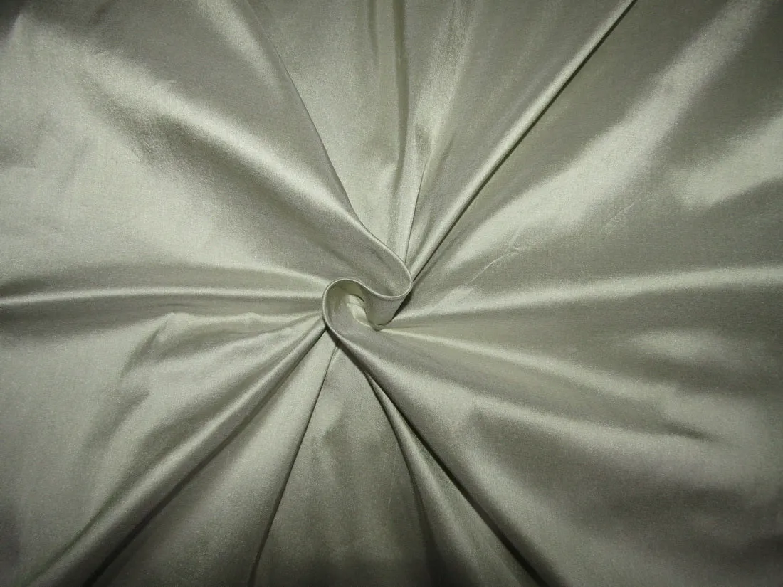 100% Pure silk dupion LIGHT OLIVE colour 54&quot;wide DUP293