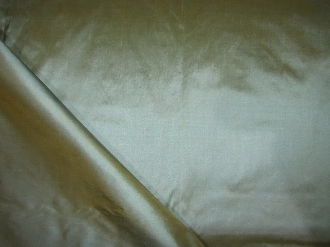 100% PURE SILK DUPIONI FABRIC BLUE X YELLOW colour 54&quot; wide DUP266[2]