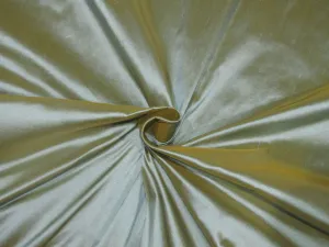 100% PURE SILK DUPIONI FABRIC BLUE X YELLOW colour 54" wide DUP266[2]