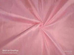 100% PURE SILK DUPIONI FABRIC bubble gum pink 54" wide WITH SLUBS MM81[9]