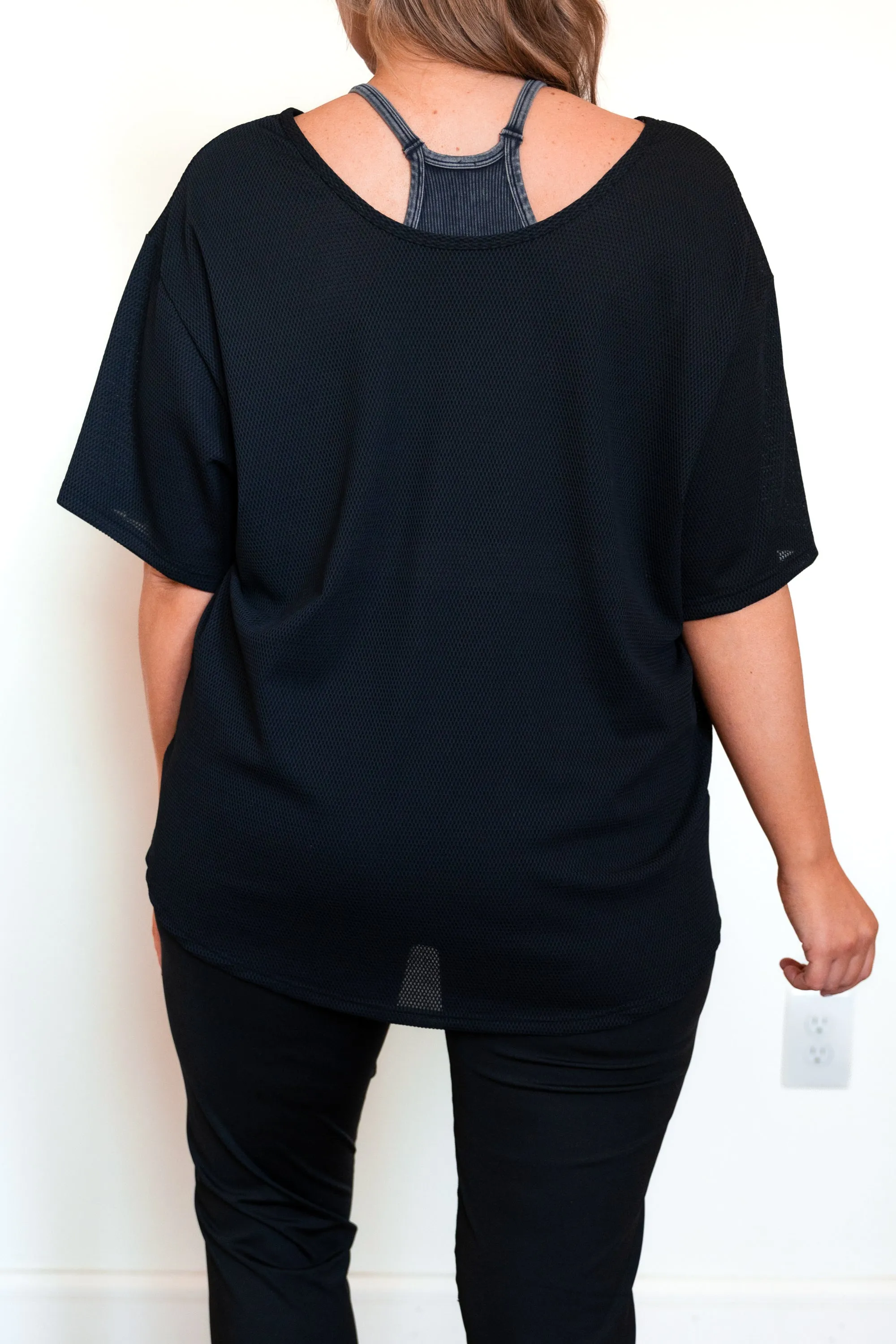 Adore Me Active Top, Black