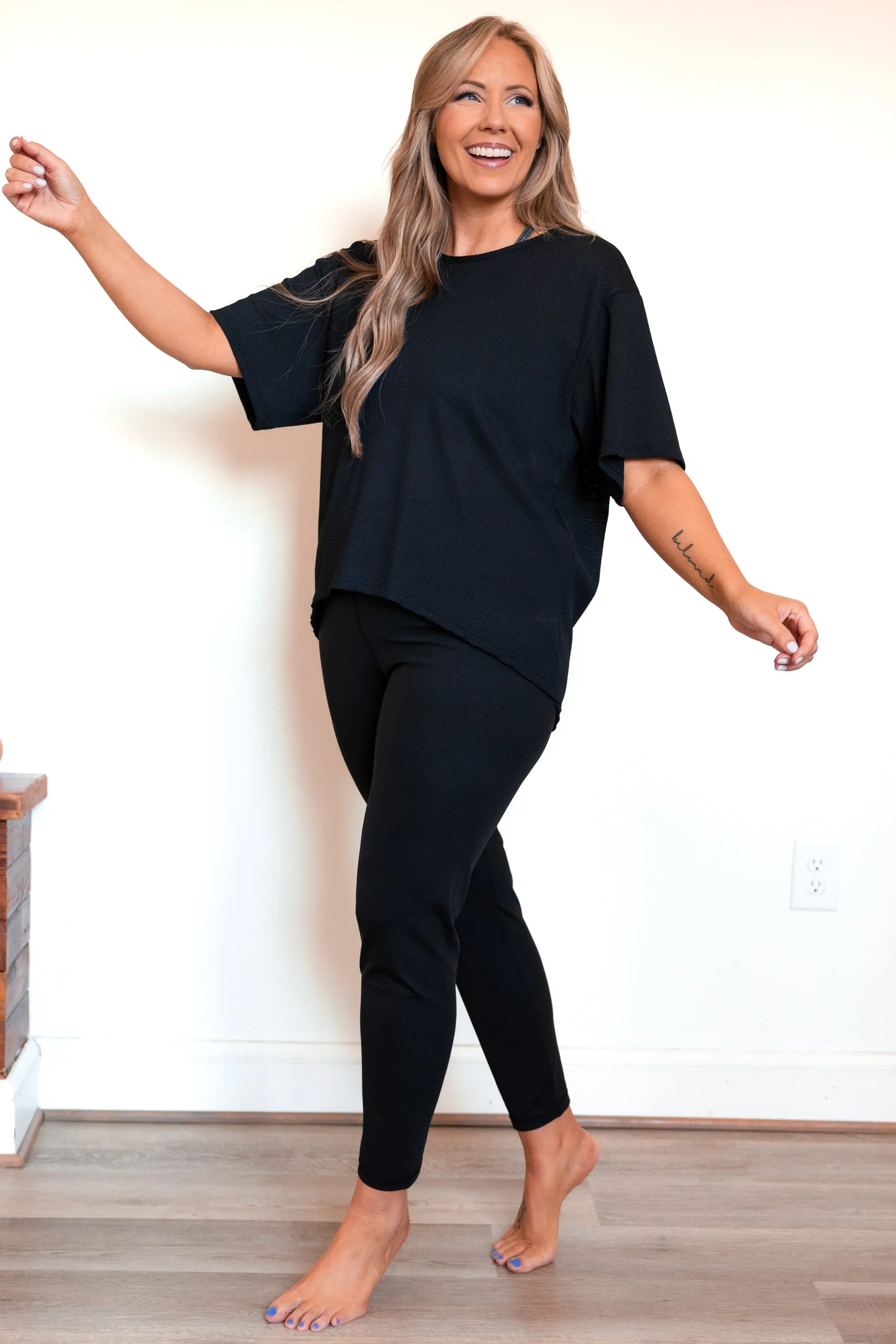 Adore Me Active Top, Black