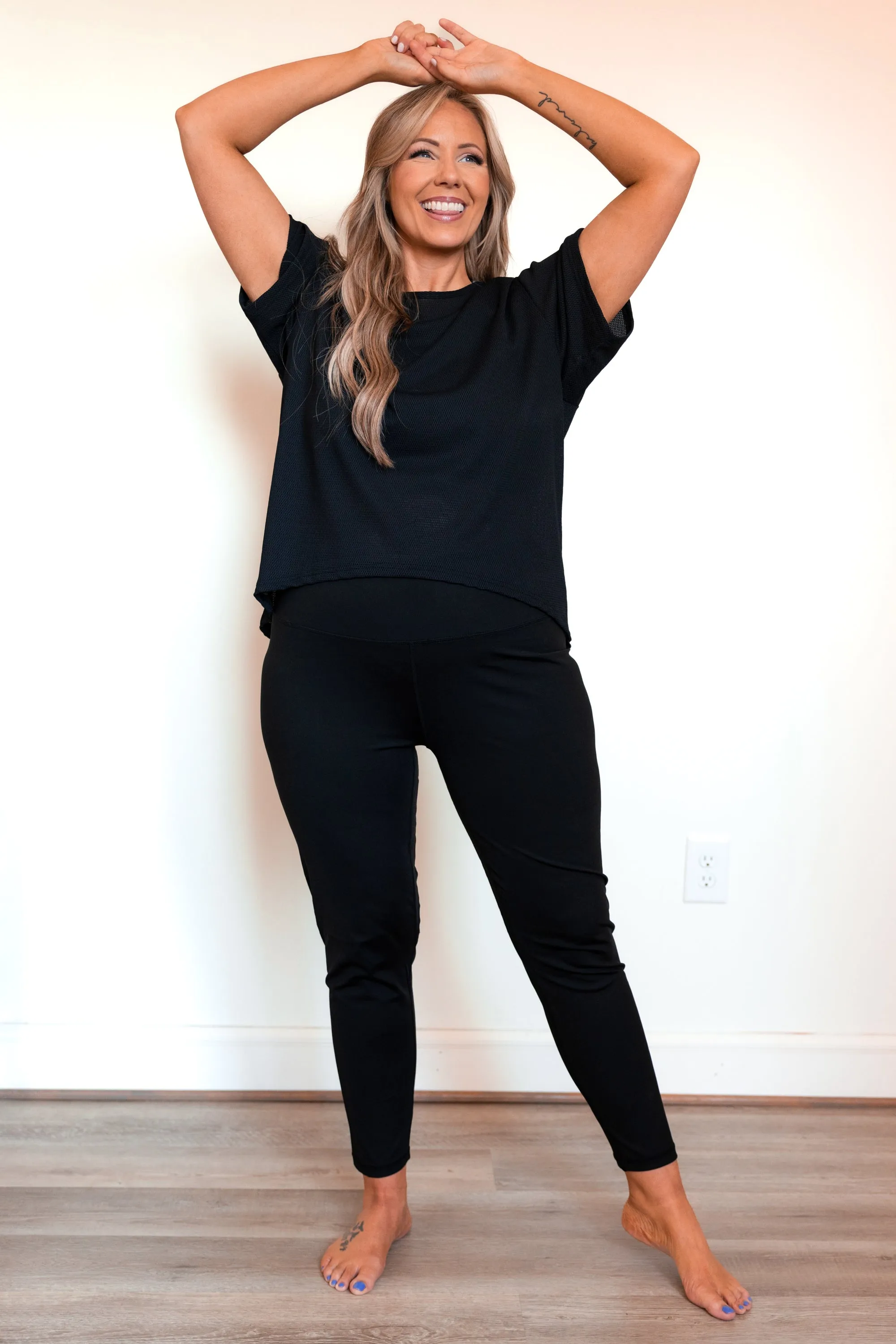 Adore Me Active Top, Black