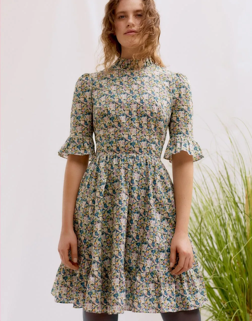 Alexa Frill Dress Sewing Pattern, Liberty Fabrics