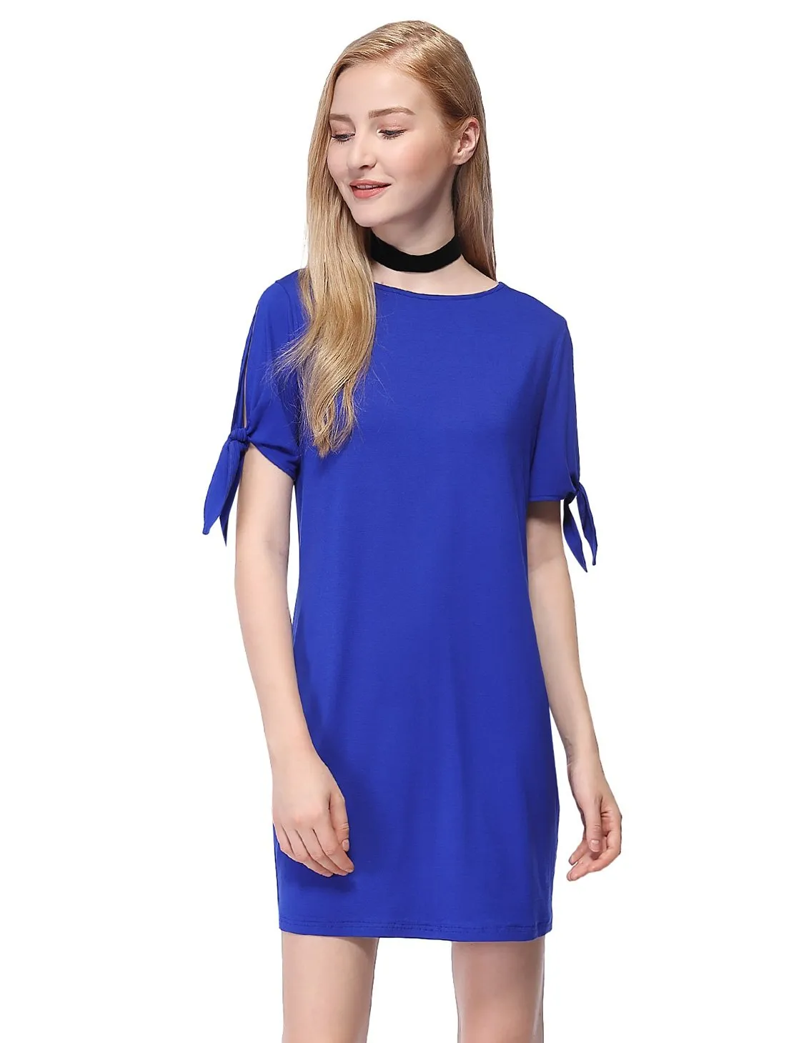 Alisapan Simple Fashion Round Neck Loose and Comfortable T-shirt AS01008