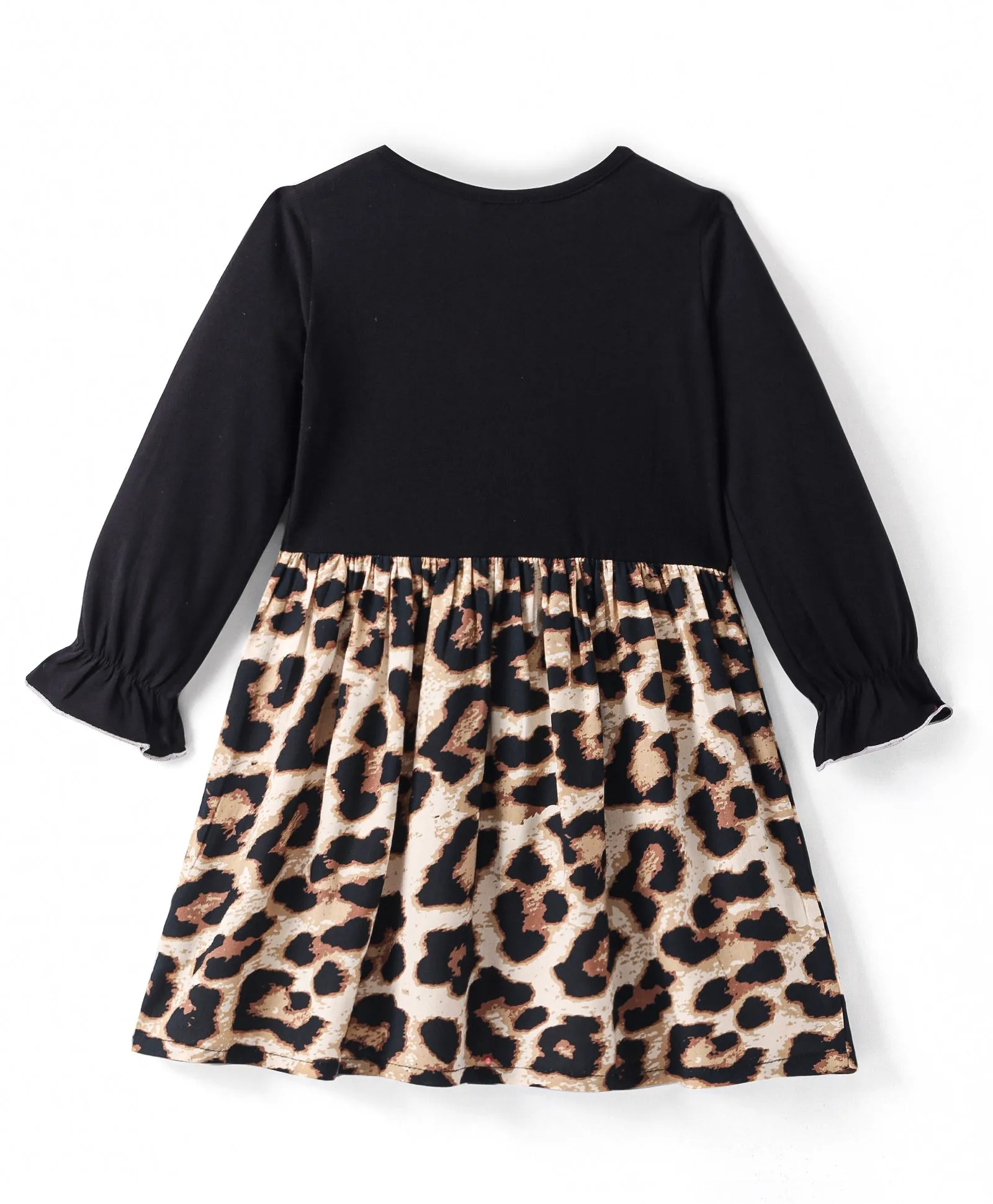 Animal Print Frilled Bow Dress