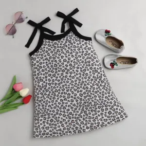 Animal Print Open Strap Dress