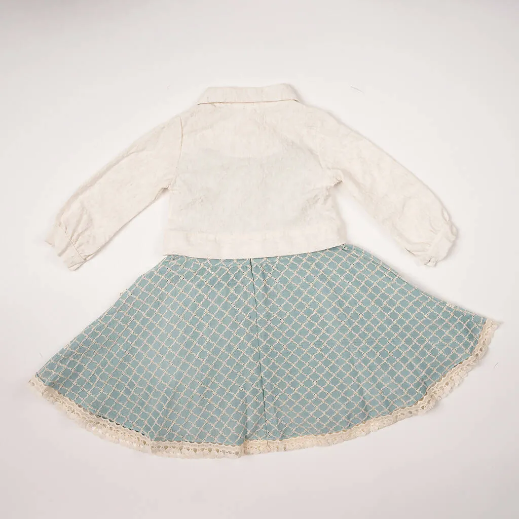 Ava Jacquard Dress Set