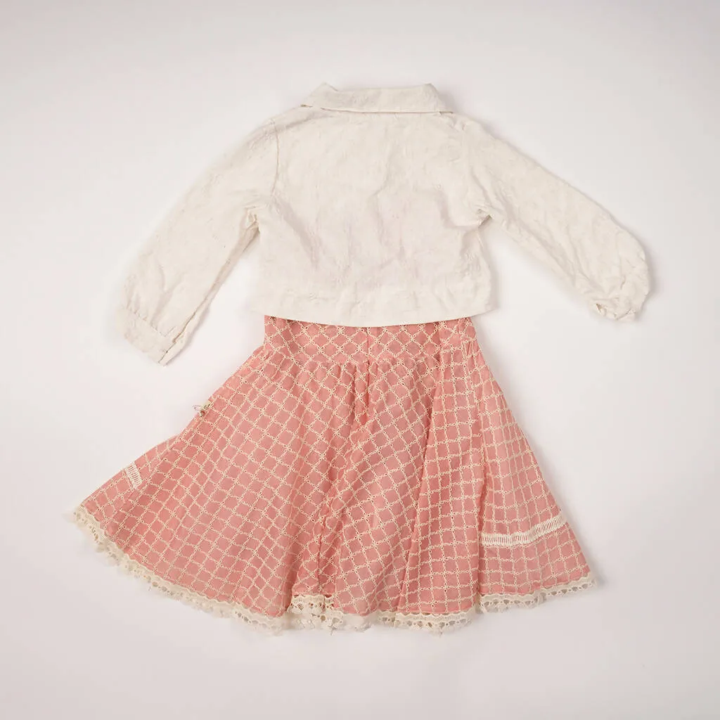 Ava Jacquard Dress Set
