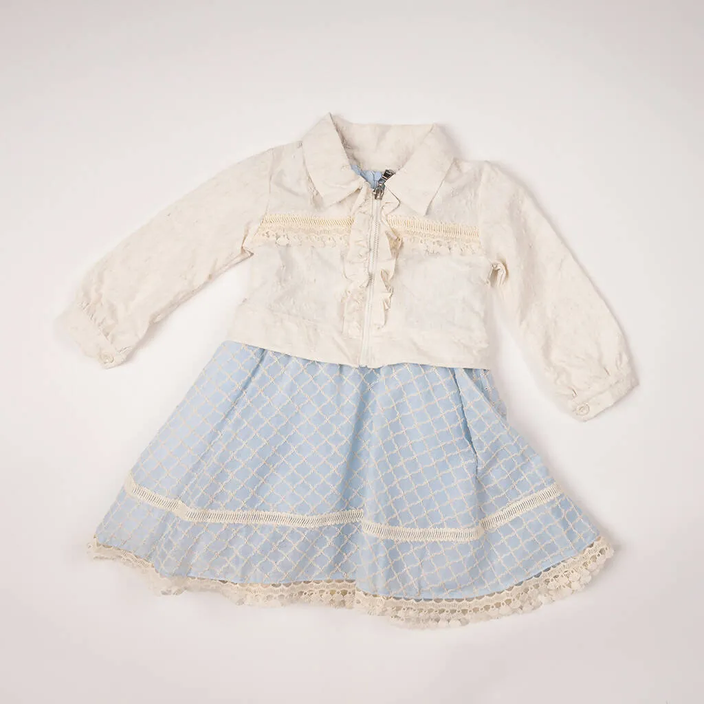 Ava Jacquard Dress Set