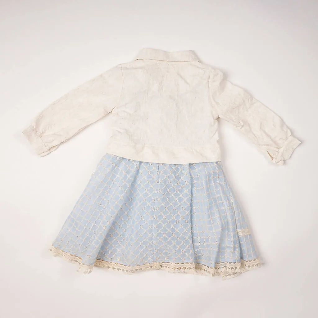 Ava Jacquard Dress Set