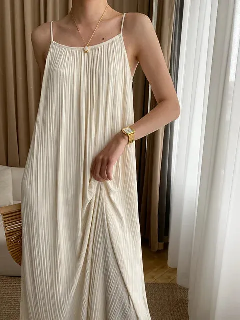 Beige Boho Maxi Dress