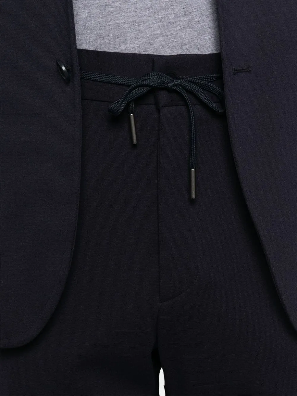 Black Dress with Notched Lapels