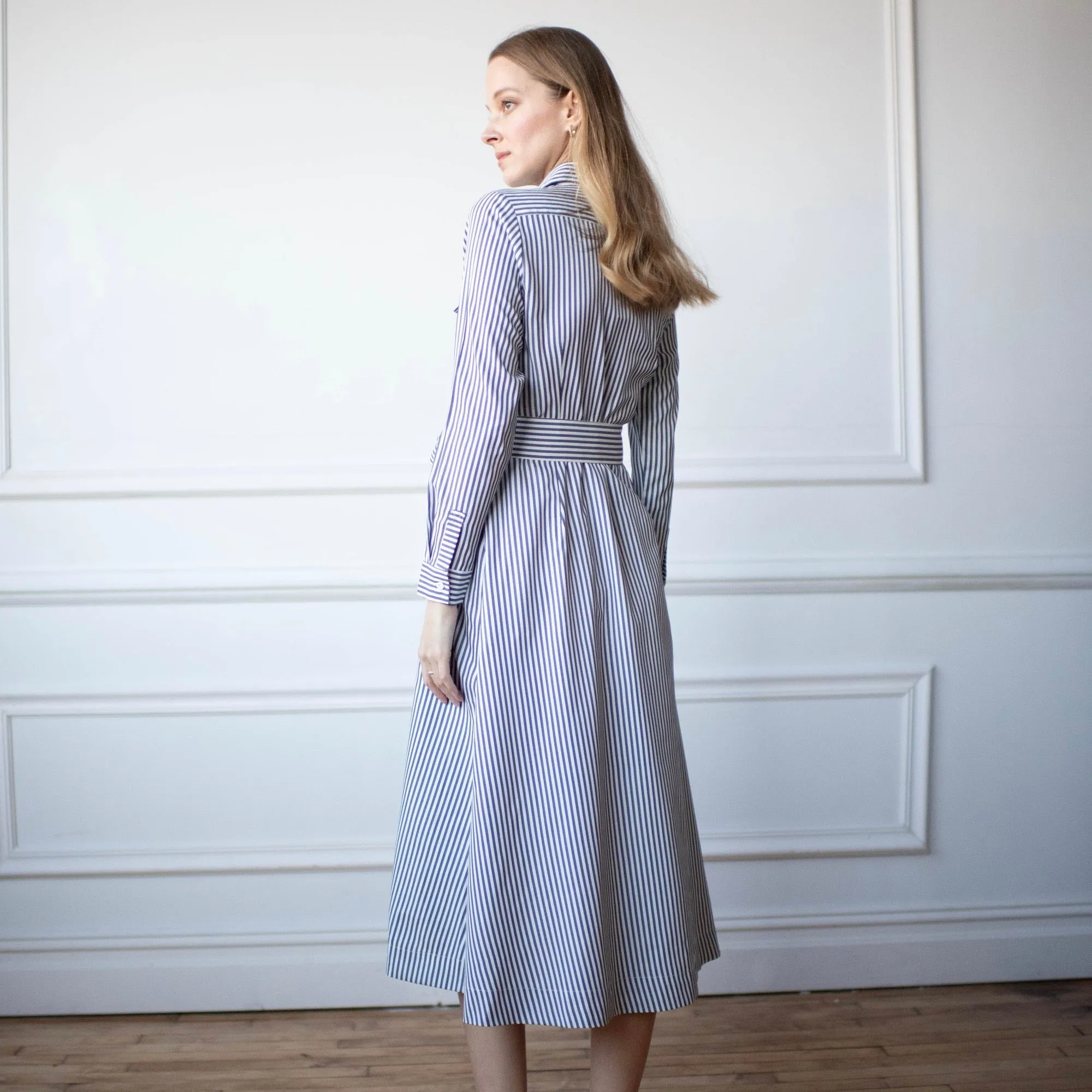 Chérie Pinstripe Dress [Final Sale]