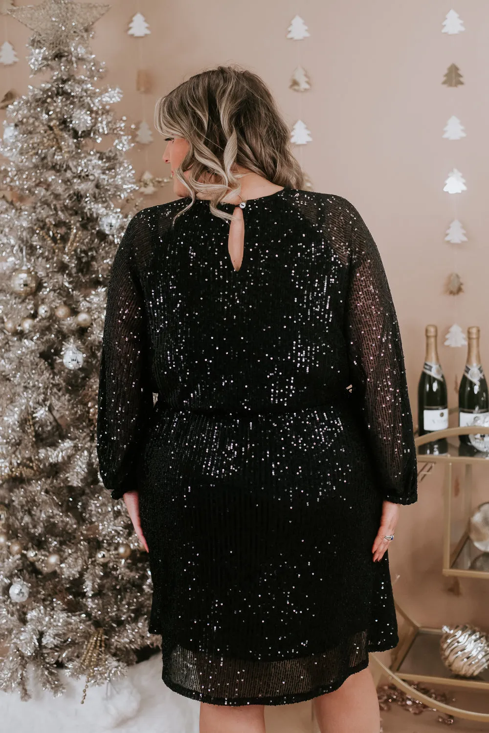Dazzling Diva Mini Dress, Black