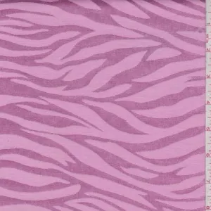 Deep Pink Zebra Stripe Satin Jacquard Fabric