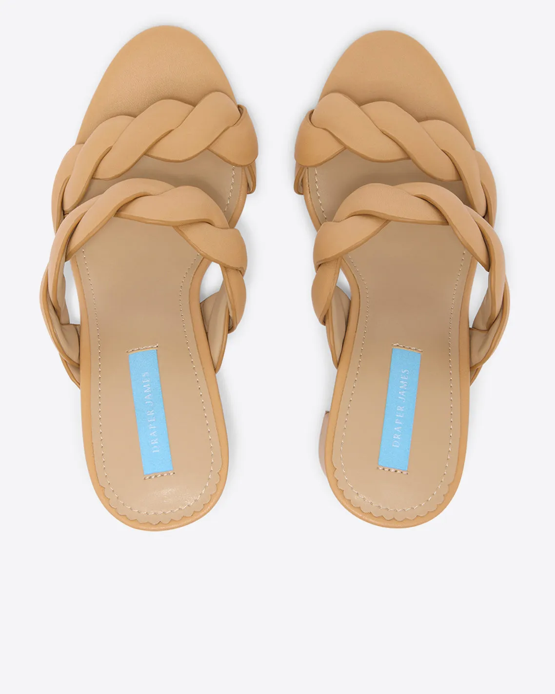 Dolly Heel Sandal in Natural