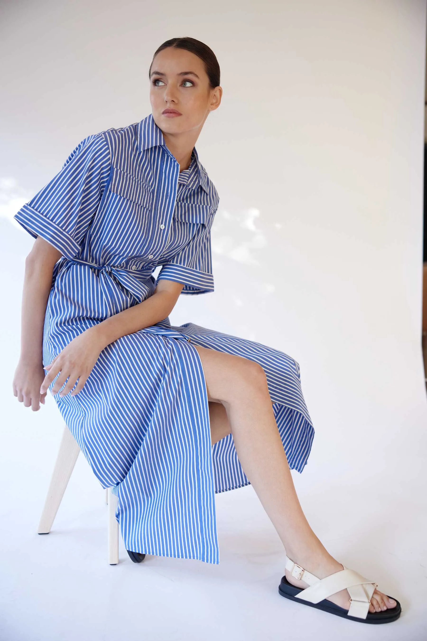 Emilia Dress | Riviera Stripe