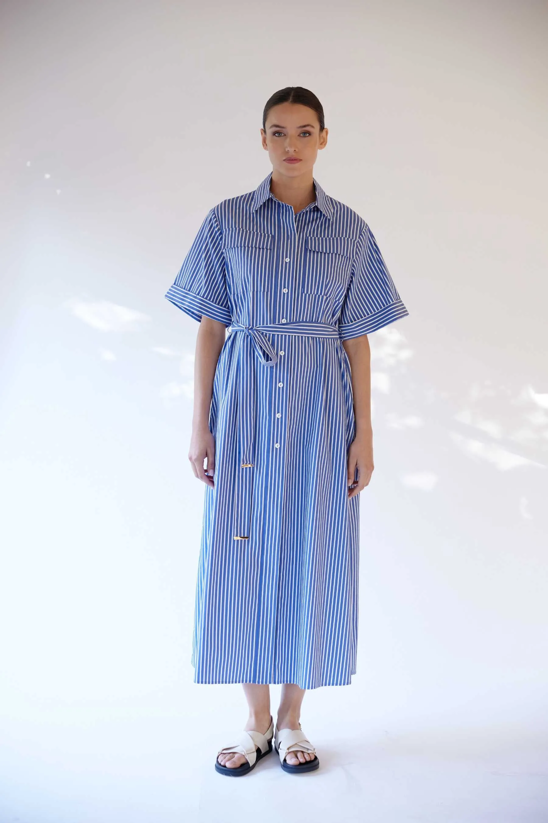 Emilia Dress | Riviera Stripe