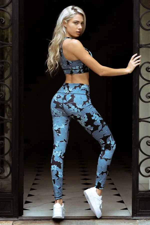 Floral Leggings Tri-Blend Material