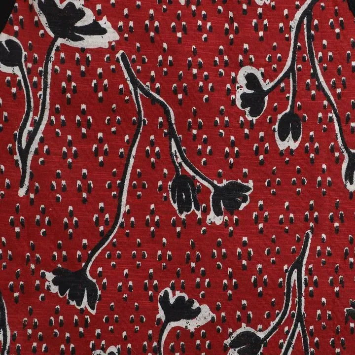Floral Printed Dress - Red