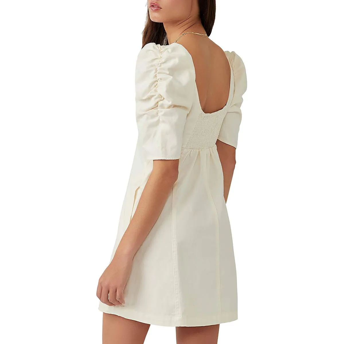 Free People Womens Cheyenne Daytime Denim Mini Dress