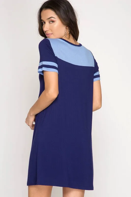 Gameday Color Block Dress