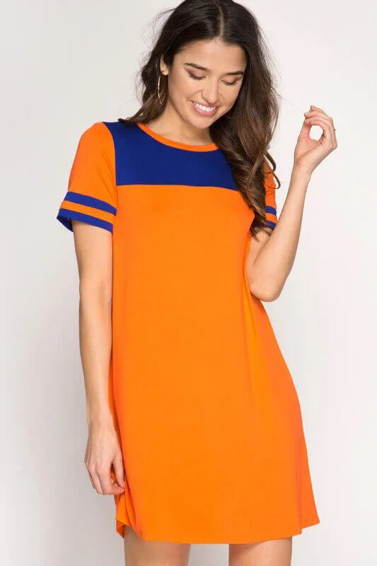 Gameday Color Block Dress