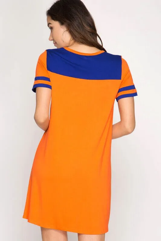 Gameday Color Block Dress