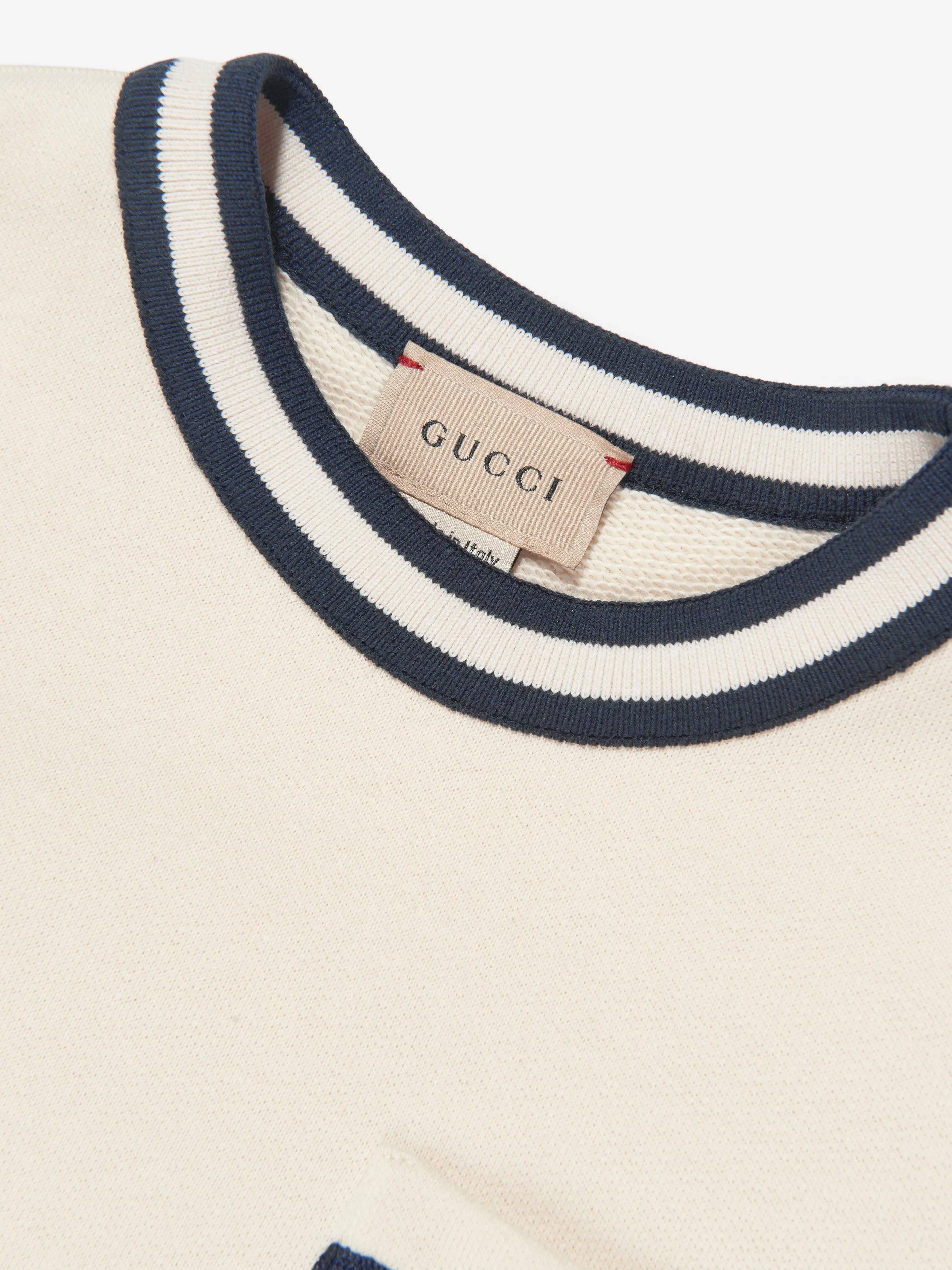 Gucci Girls Pocket Dress in Ivory
