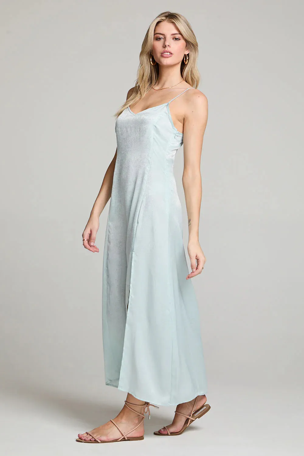 Ice Blue Slip Dress