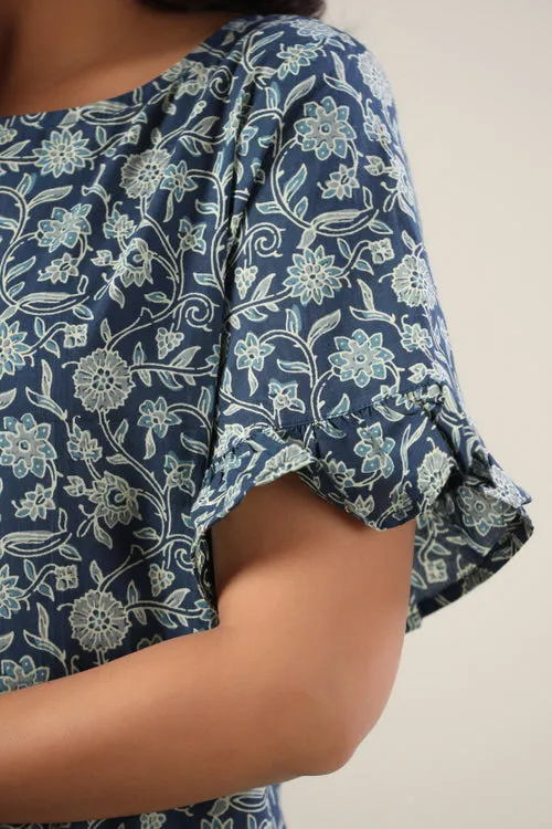 Indigo Jaal Dress