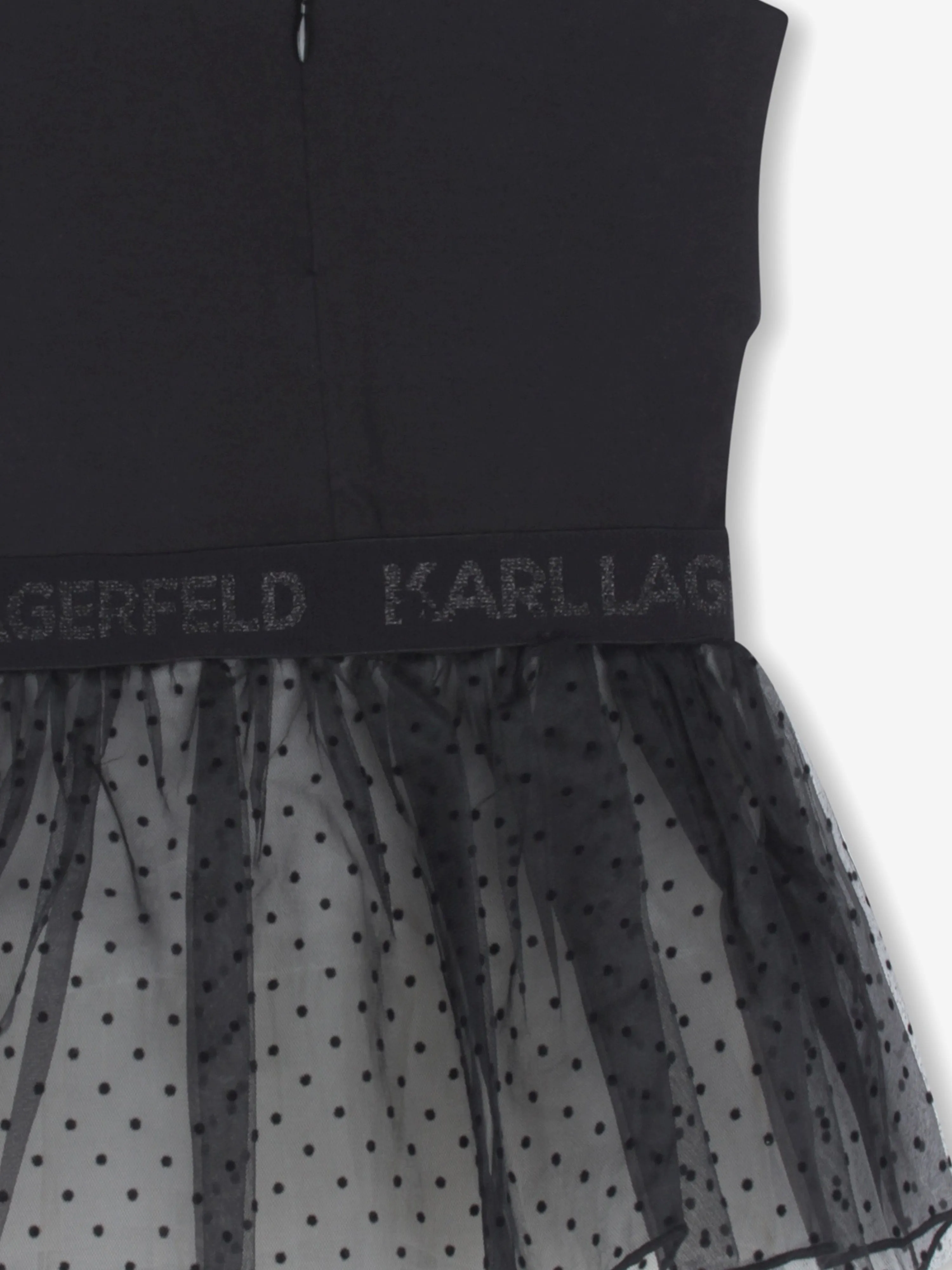 Karl Lagerfeld Baby Girls Choupette Occasion Dress in Black