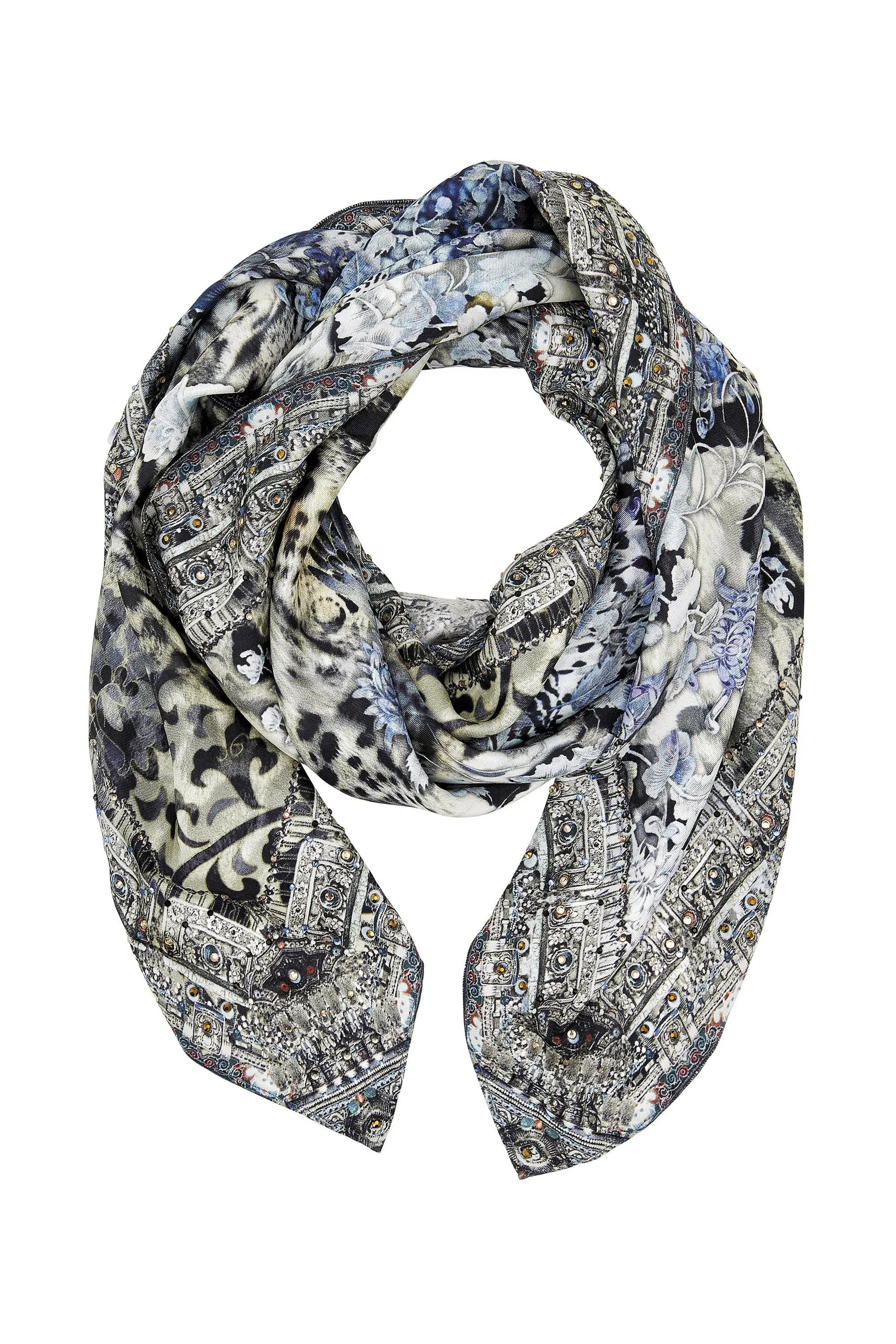 LARGE SQUARE SCARF HUSH HUSH
