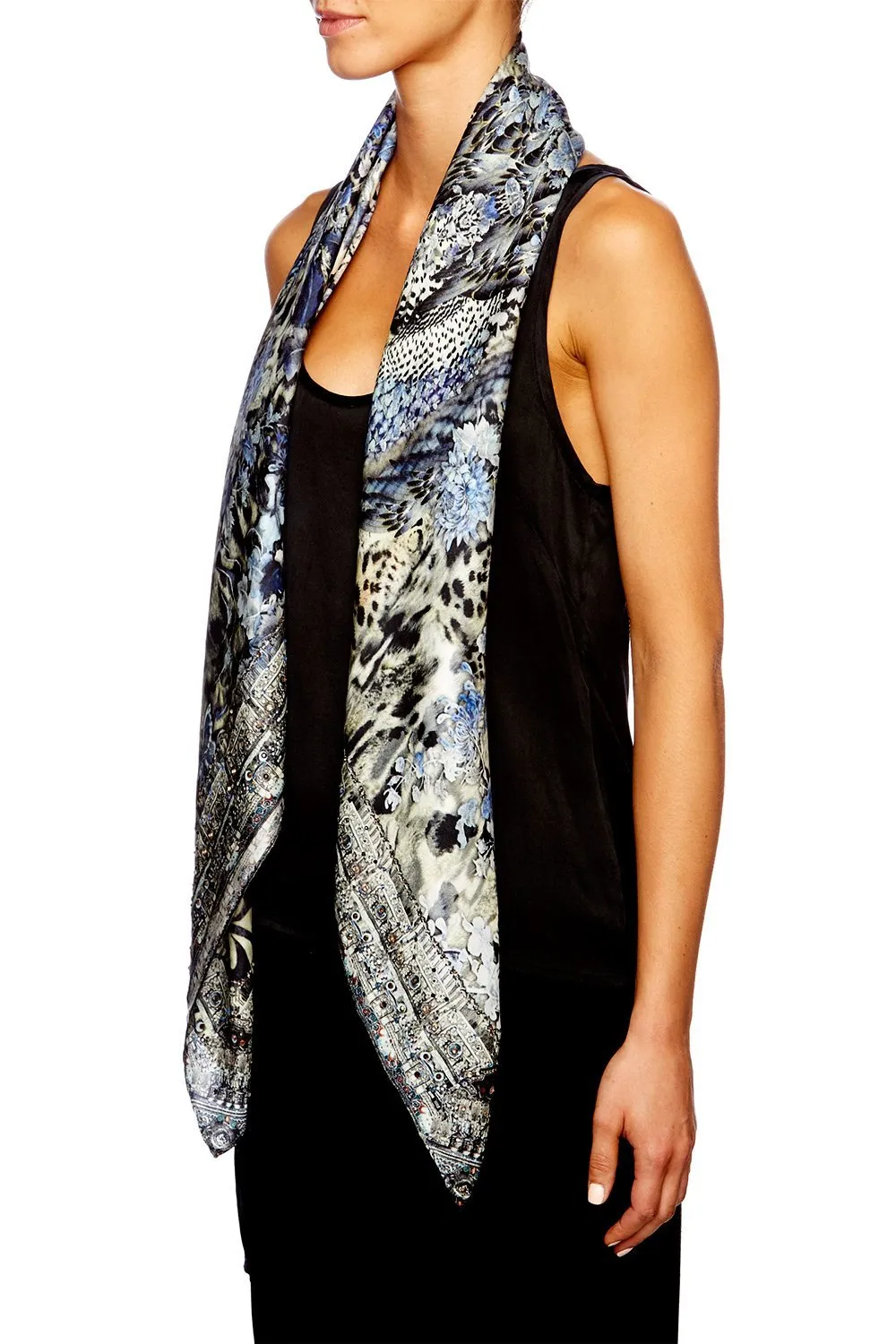 LARGE SQUARE SCARF HUSH HUSH