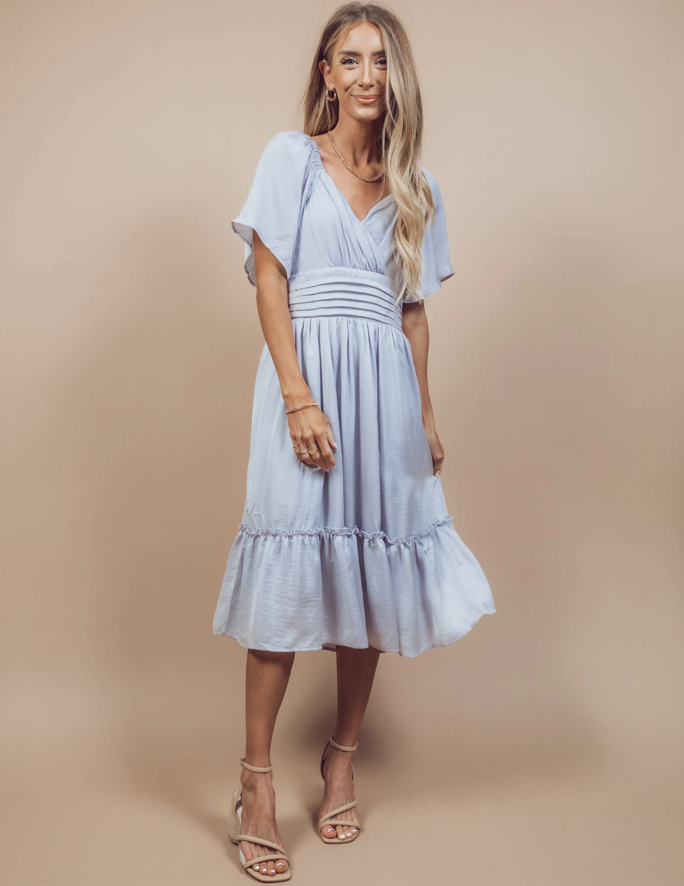 Lepa Satin Midi Dress