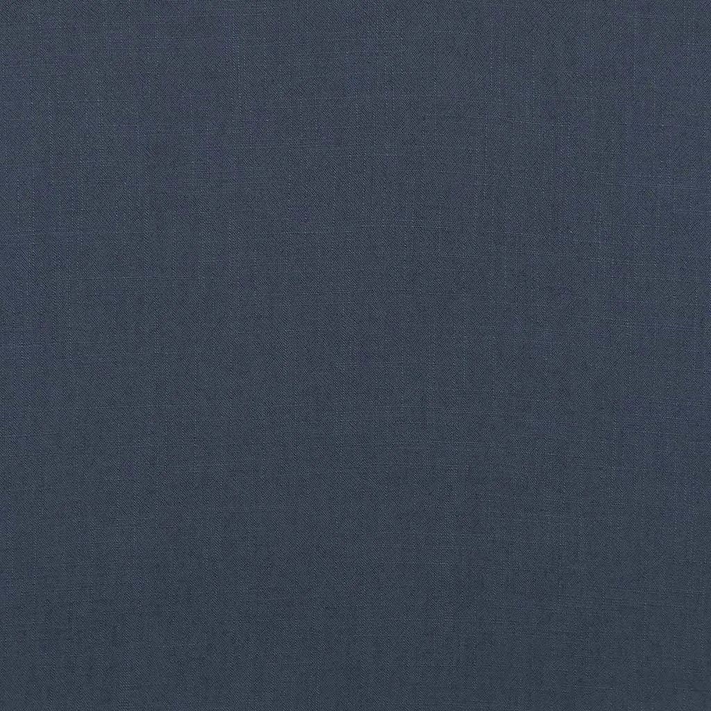 Liege - Denim Blue Viscose Linen Silky Noil Woven Fabric - 1m Remnant