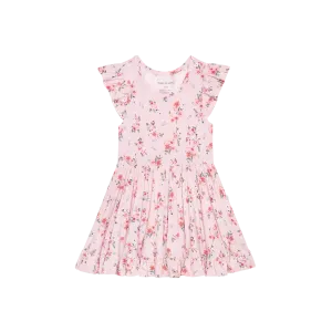 London Cap Sleeve Ruffled Twirl Dress - Select Size