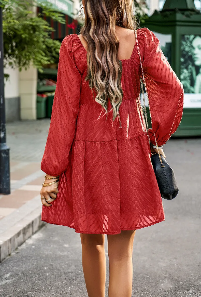 Long Sleeve Off the Shoulder Dress