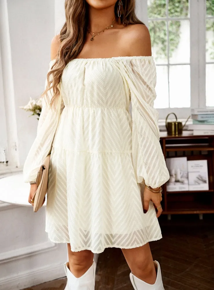 Long Sleeve Off the Shoulder Dress