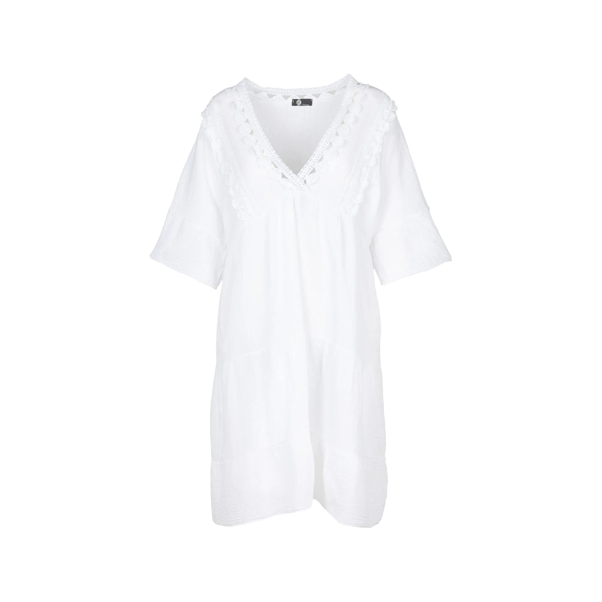 M Made in Italy  Women's Woven Half Sleeve Dress