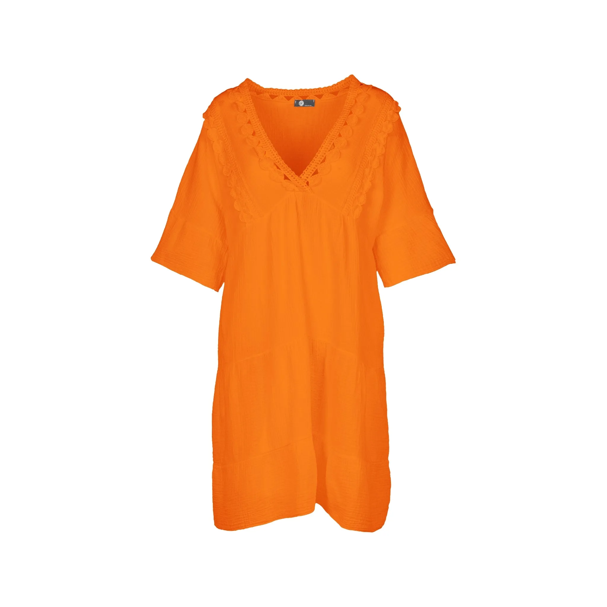 M Made in Italy  Women's Woven Half Sleeve Dress