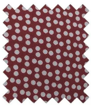 Maroon Dotty Wedding Swatch