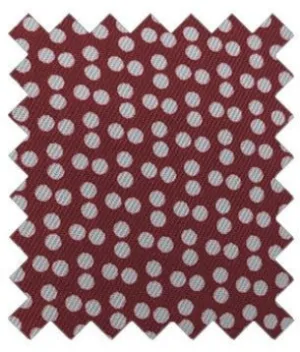 Maroon Dotty Wedding Swatch
