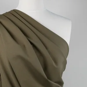 Milan - Camouflage Green, Viscose Rich Ponte de Roma Fabric Sample