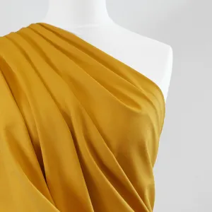 Milan - Saffron Yellow, Viscose Rich Ponte de Roma Fabric Sample