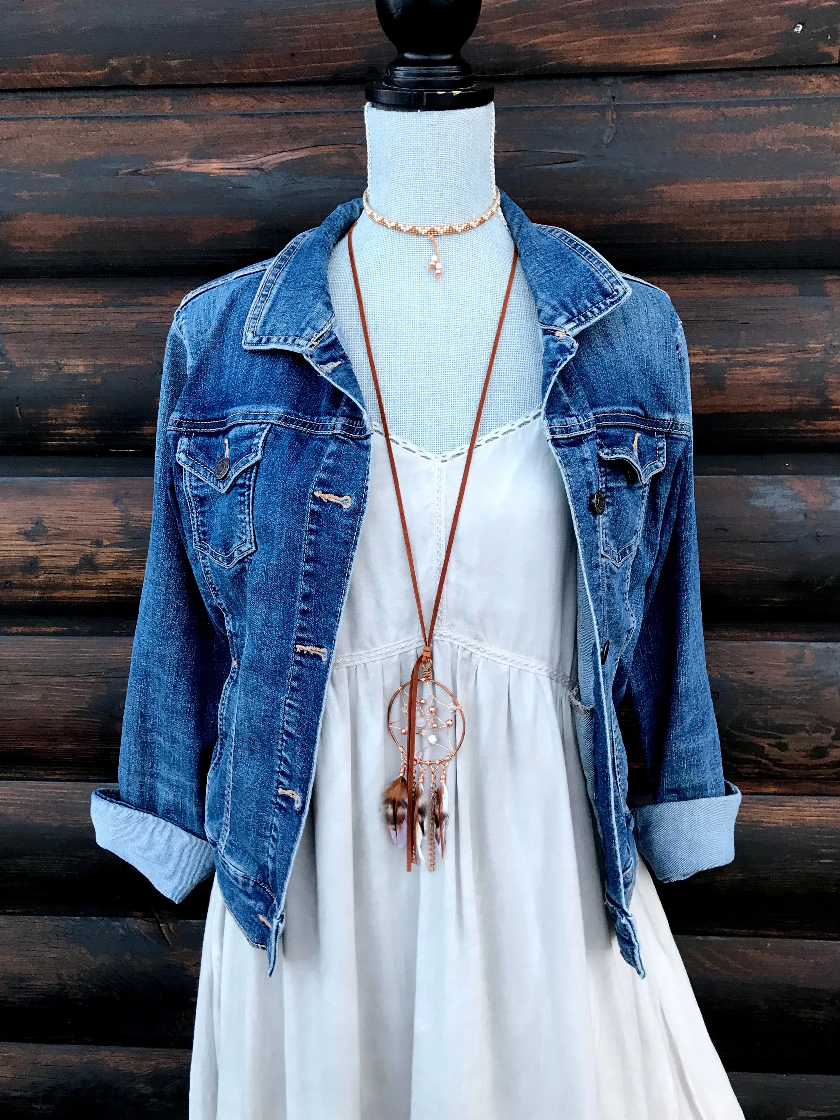 Moonstone & Copper Dream Catcher