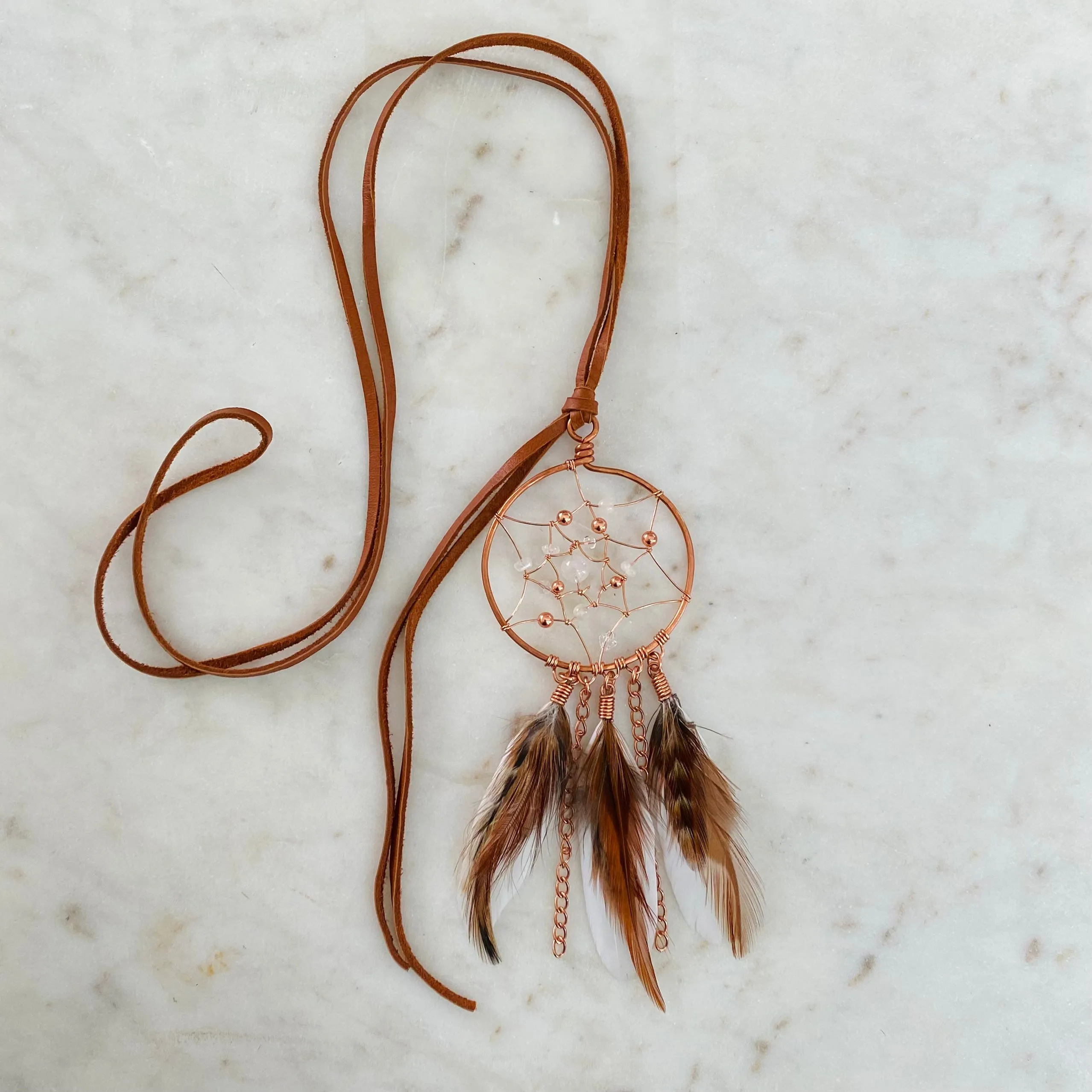 Moonstone & Copper Dream Catcher